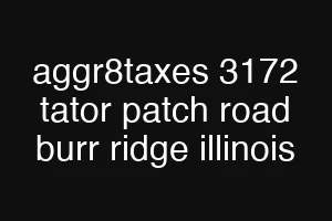 aggr8taxes 3172 tator patch road burr ridge illinois